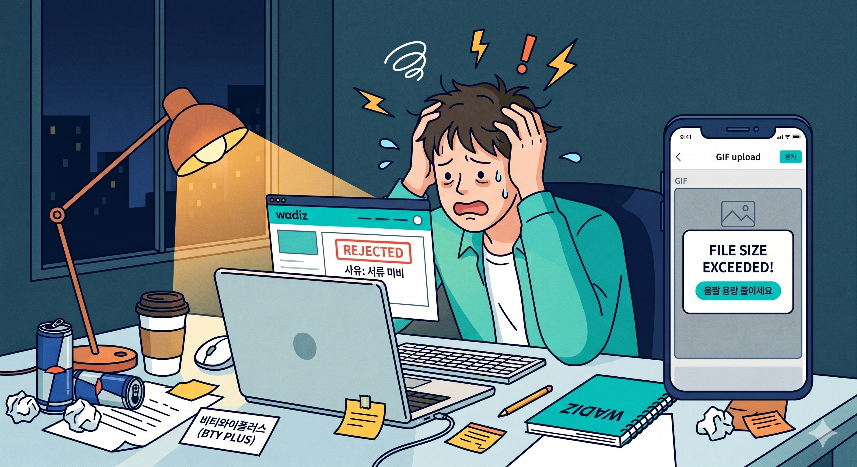 심사 반려와 용량 초과로 막힌 와디즈 펀딩 준비